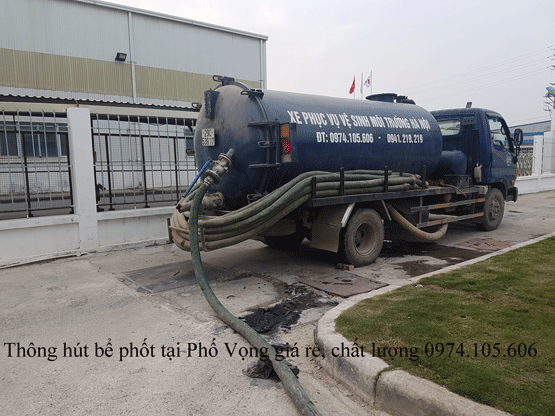 Thông Hút Bể Phốt Tại Phố Vọng Chất Lượng, Uy Tín 0941.219.219