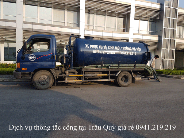 Dịch vụ thông tắc cống tại Trâu Quỳ giá rẻ 0941.219.219