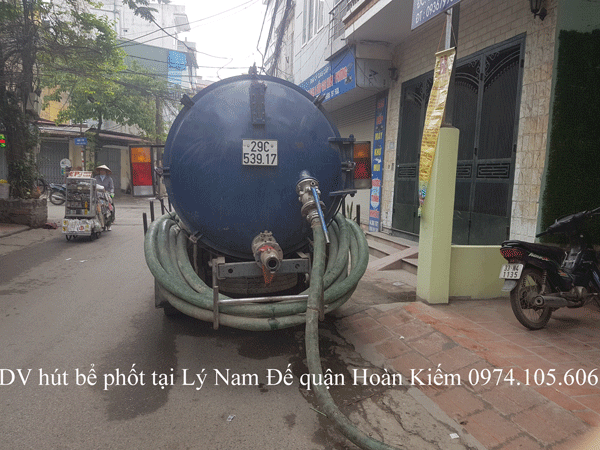 DV hút bể phốt tại Lý Nam Đế quận Hoàn Kiếm 0974.105.606