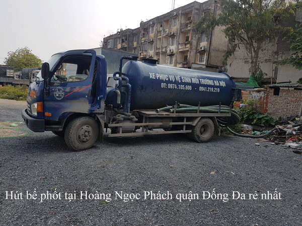 Hút bể phốt tại Hoàng Ngọc Phách quận Đống Đa rẻ nhất 0941.219.219