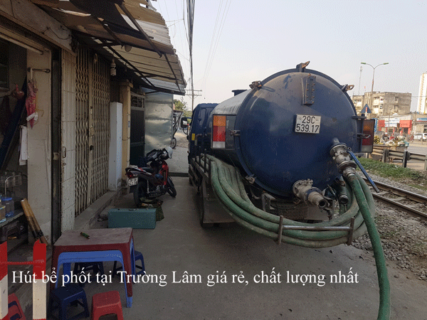 Hút bể phốt tại Trường Lâm giá rẻ, chất lượng 0974.105.606